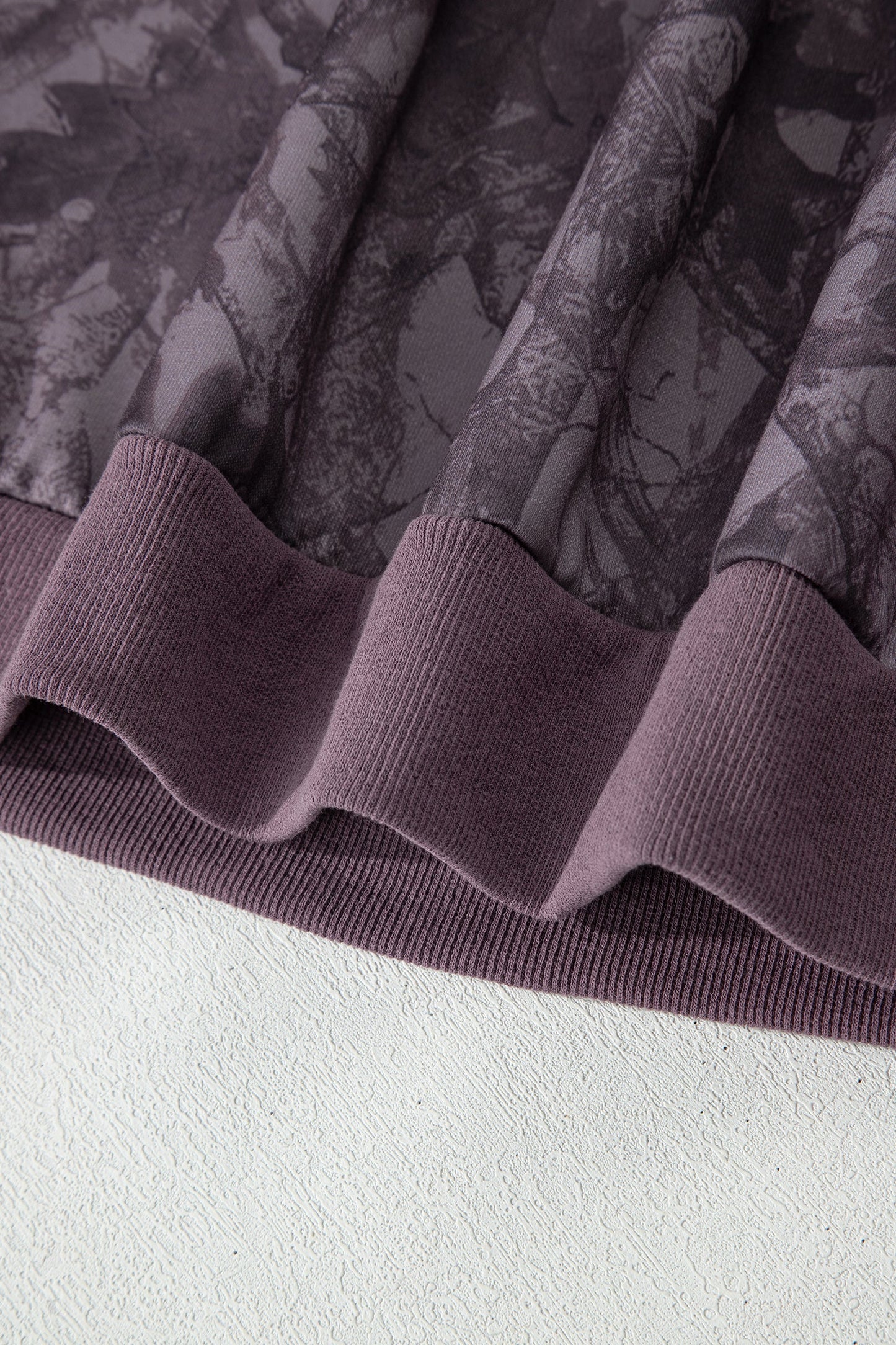 Abstract Camo Pullover & Drawstring Shorts Set