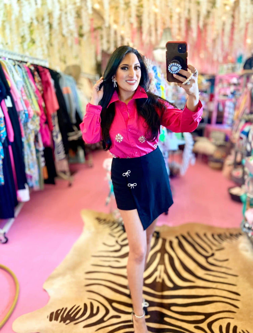 Pink Bling Blouse