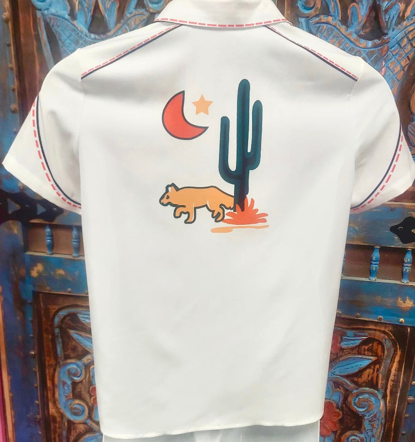 Cactus Western Themed Blouse