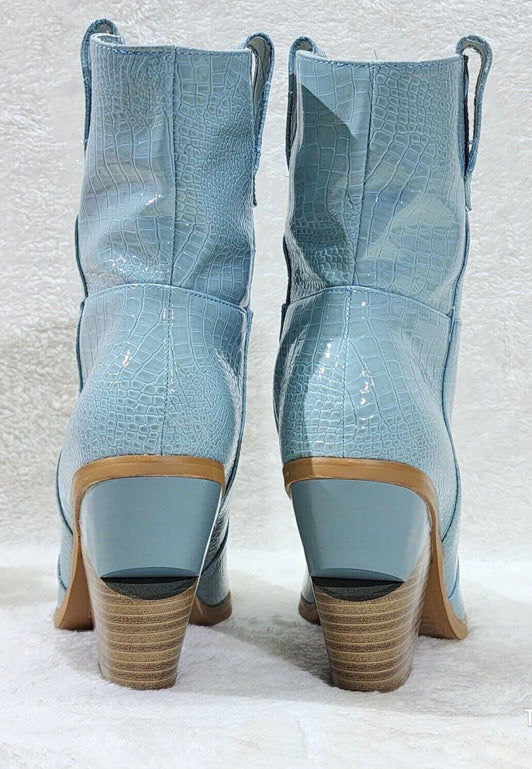 Powder blue cowgirl boots