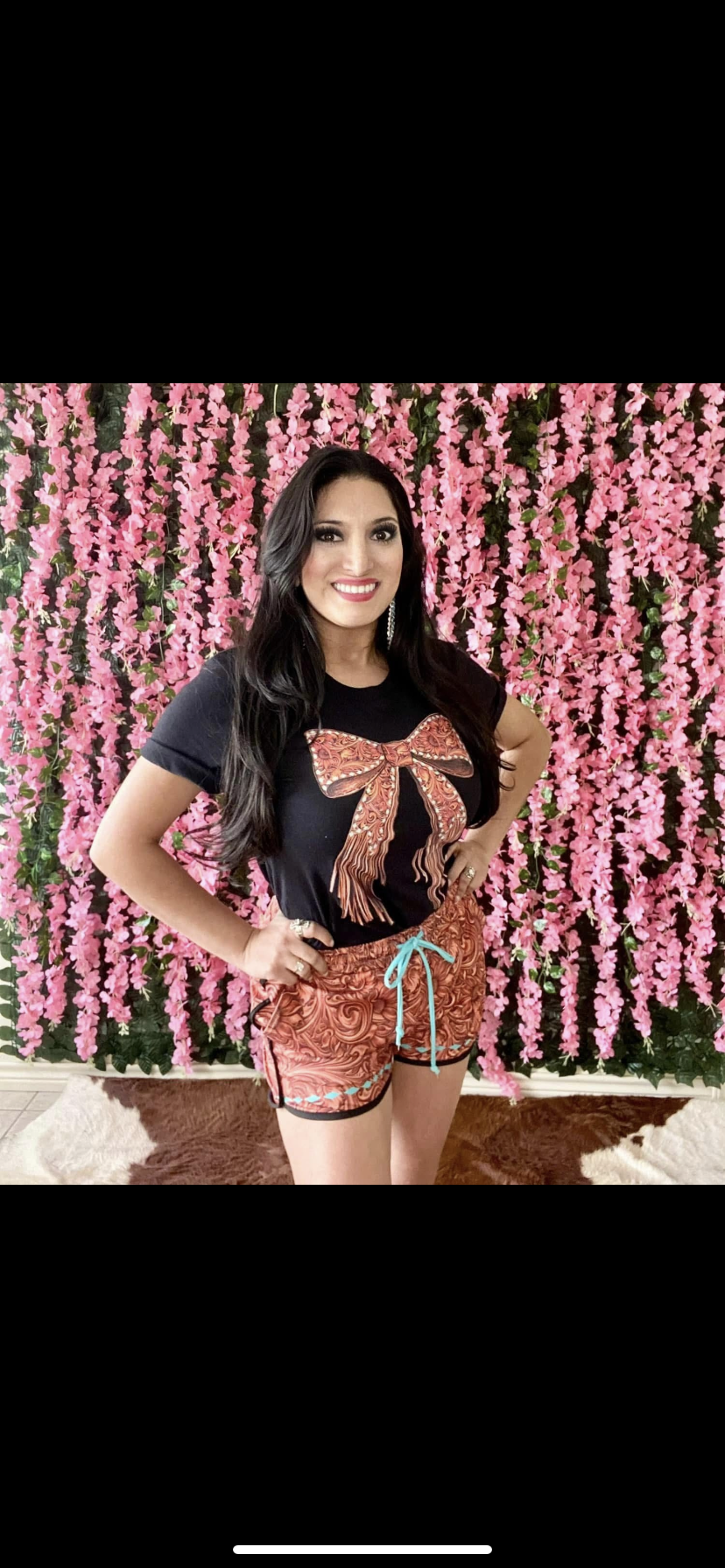 Sterling Kreek Tooled Bow Tee