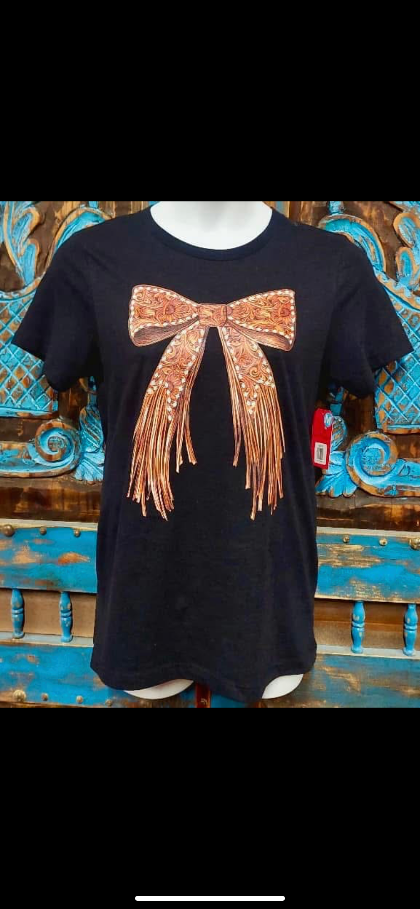Sterling Kreek Tooled Bow Tee