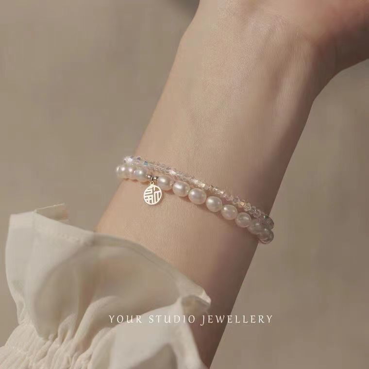 Jewelry Crystal Bead Stretch Bracelet