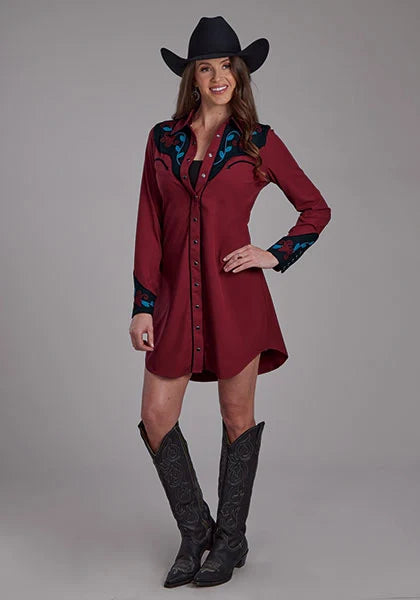 Roper 2293 Old West Floral (Red) - Women's Dress