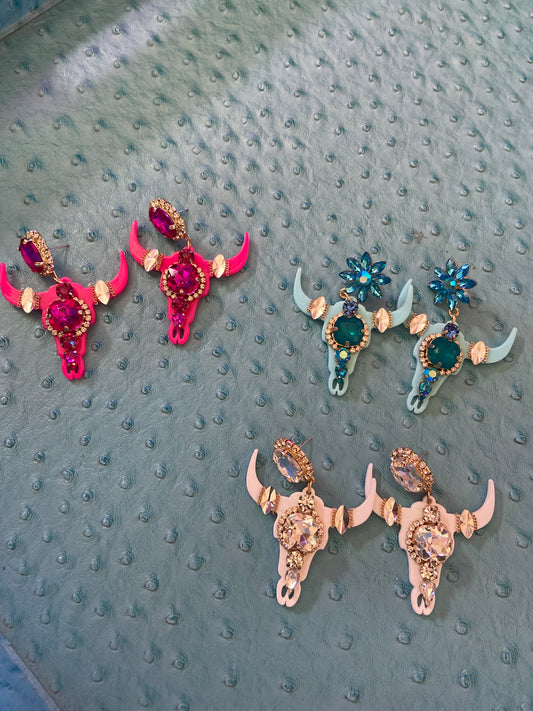 Bling western earrings