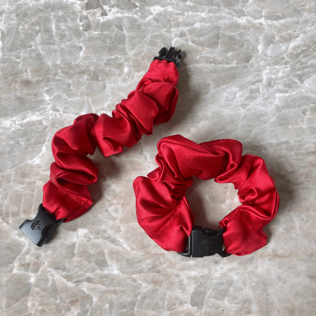 Buckle Scrunchie - Vibrant Solid Colors - No Snagging, No Tangles