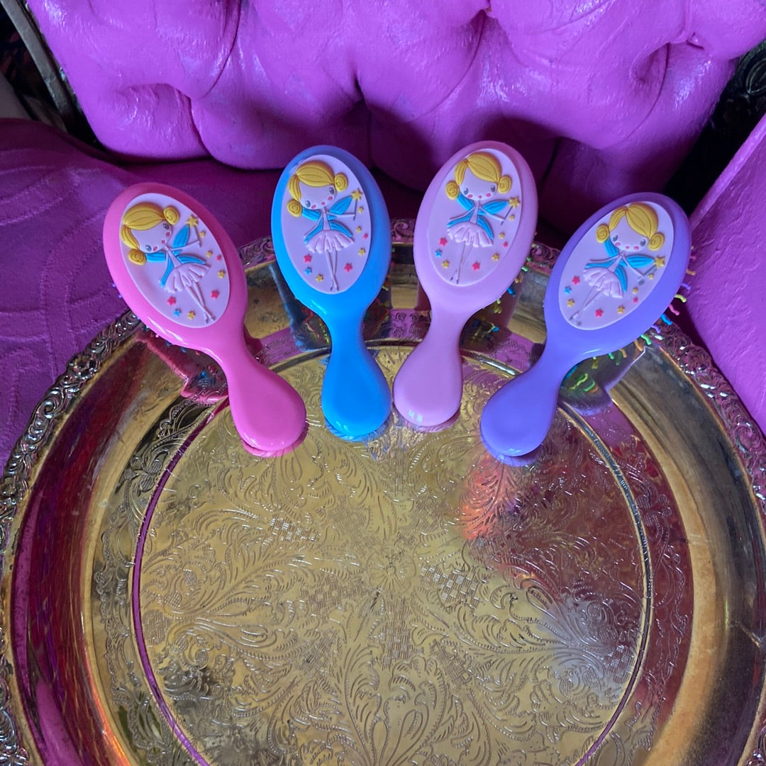 Girls fairy ballerina hairbrush