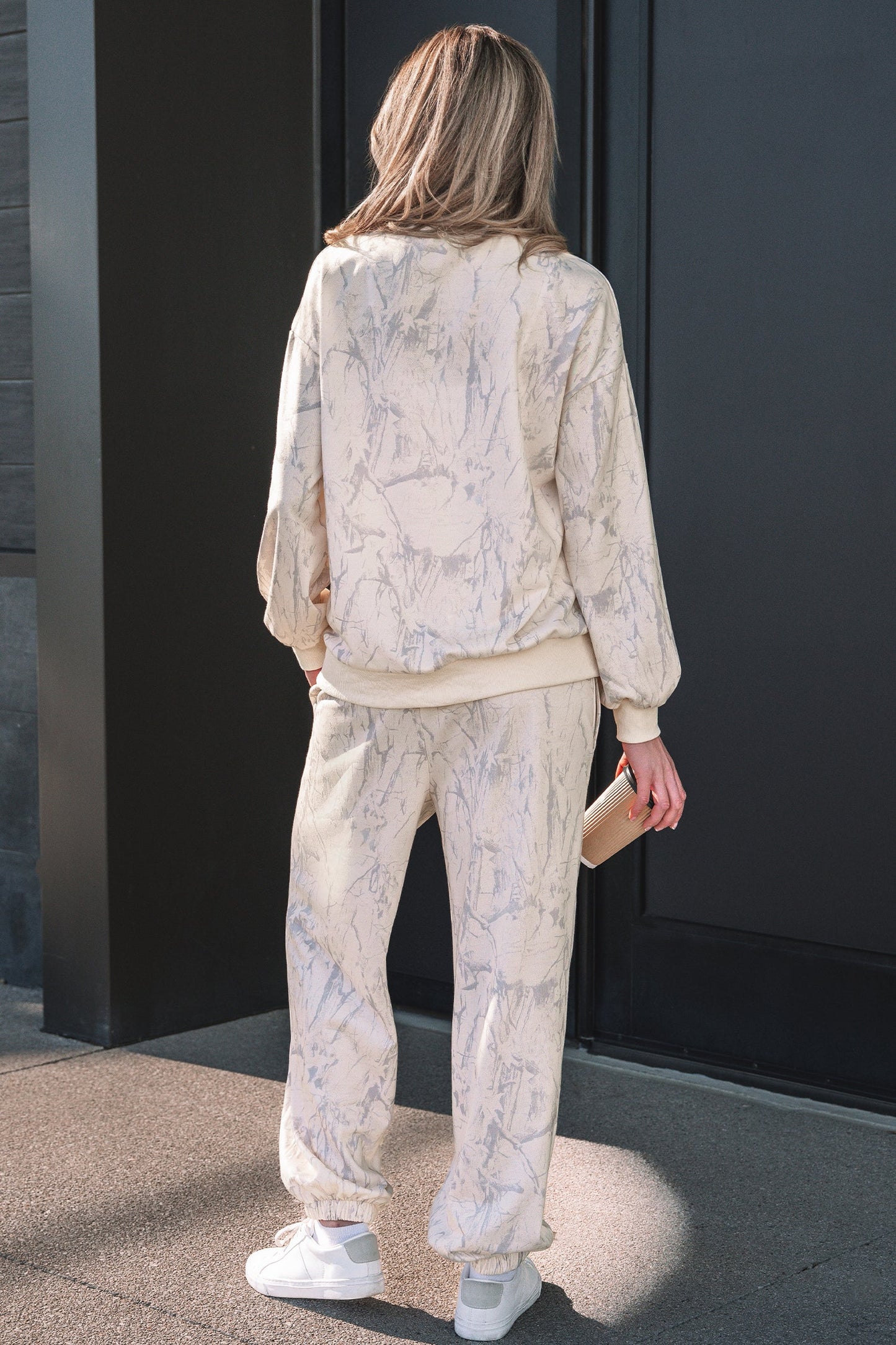 Camo Long Sleeve Top and Jogger Pants Set