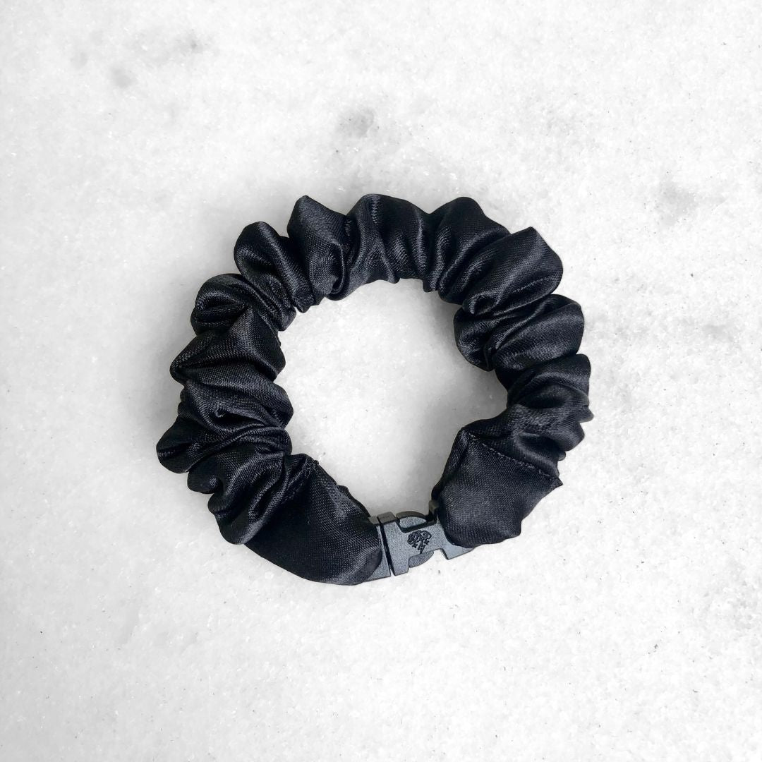 MINI 3-Pack Neutral Buckle Scrunchies Bundle - No Snagging, No Tangles