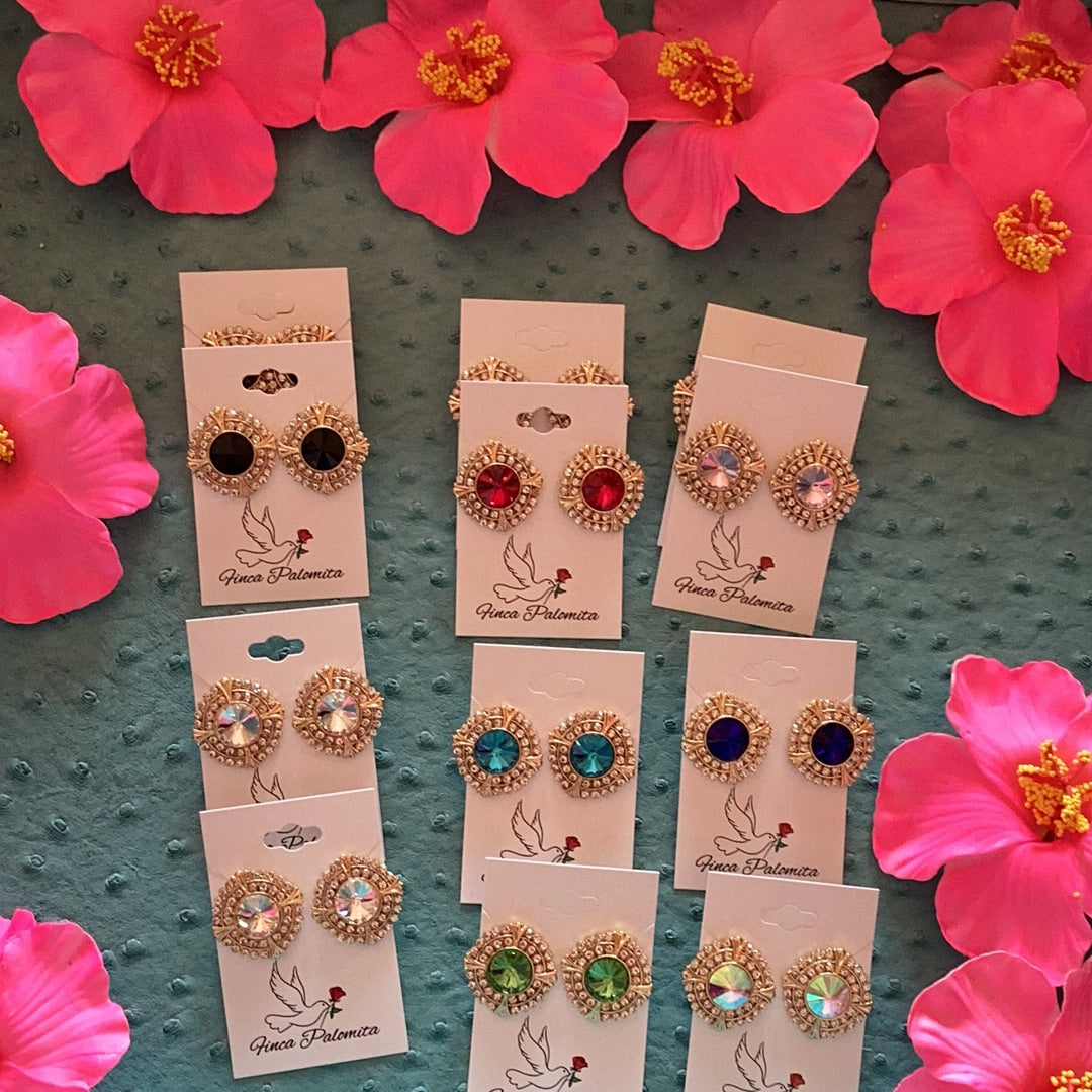 Bling stud earrings