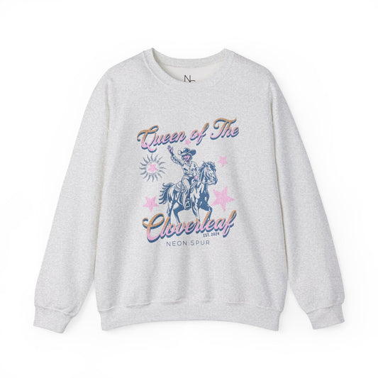 Queen of The Cloverleaf Crewneck Sweatshirt