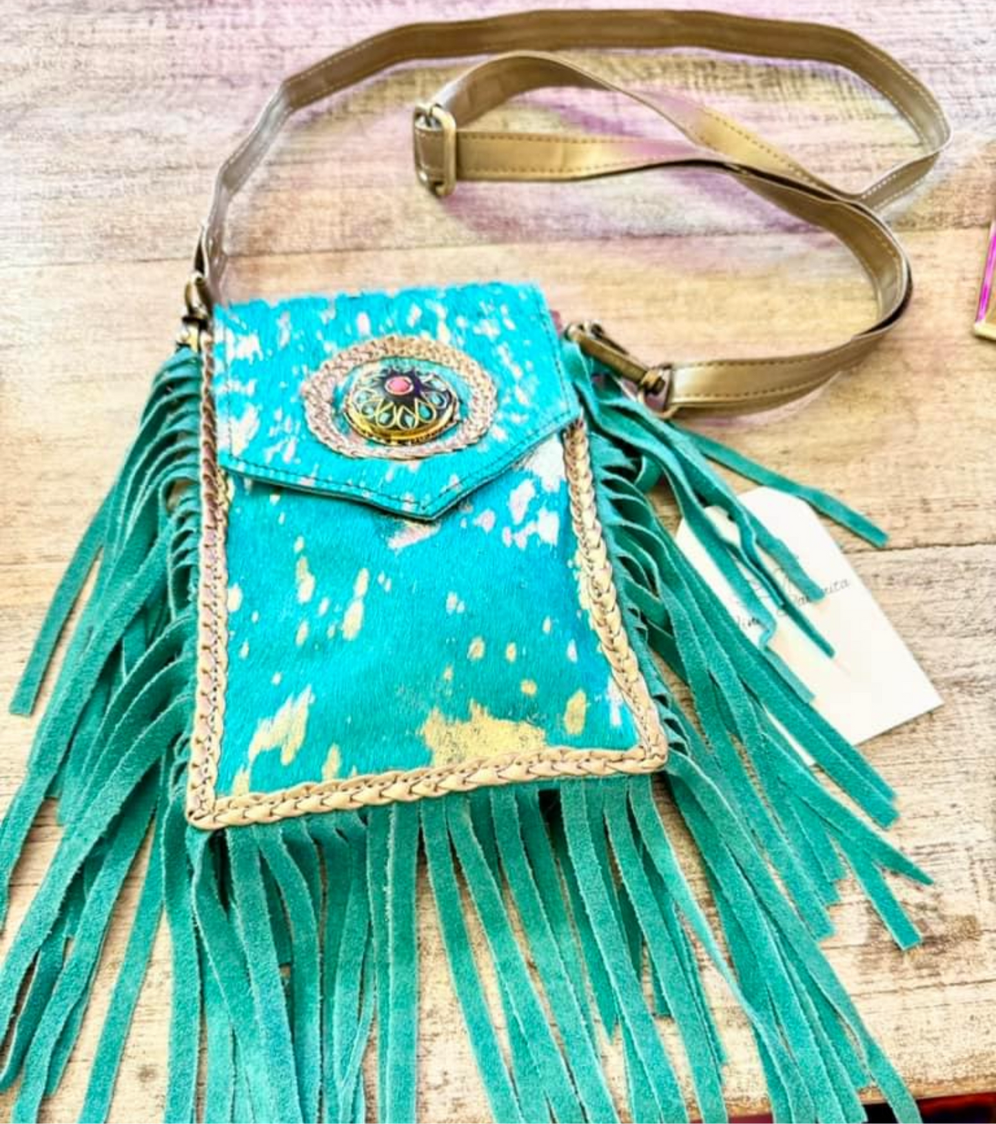 Western fringe crossbody