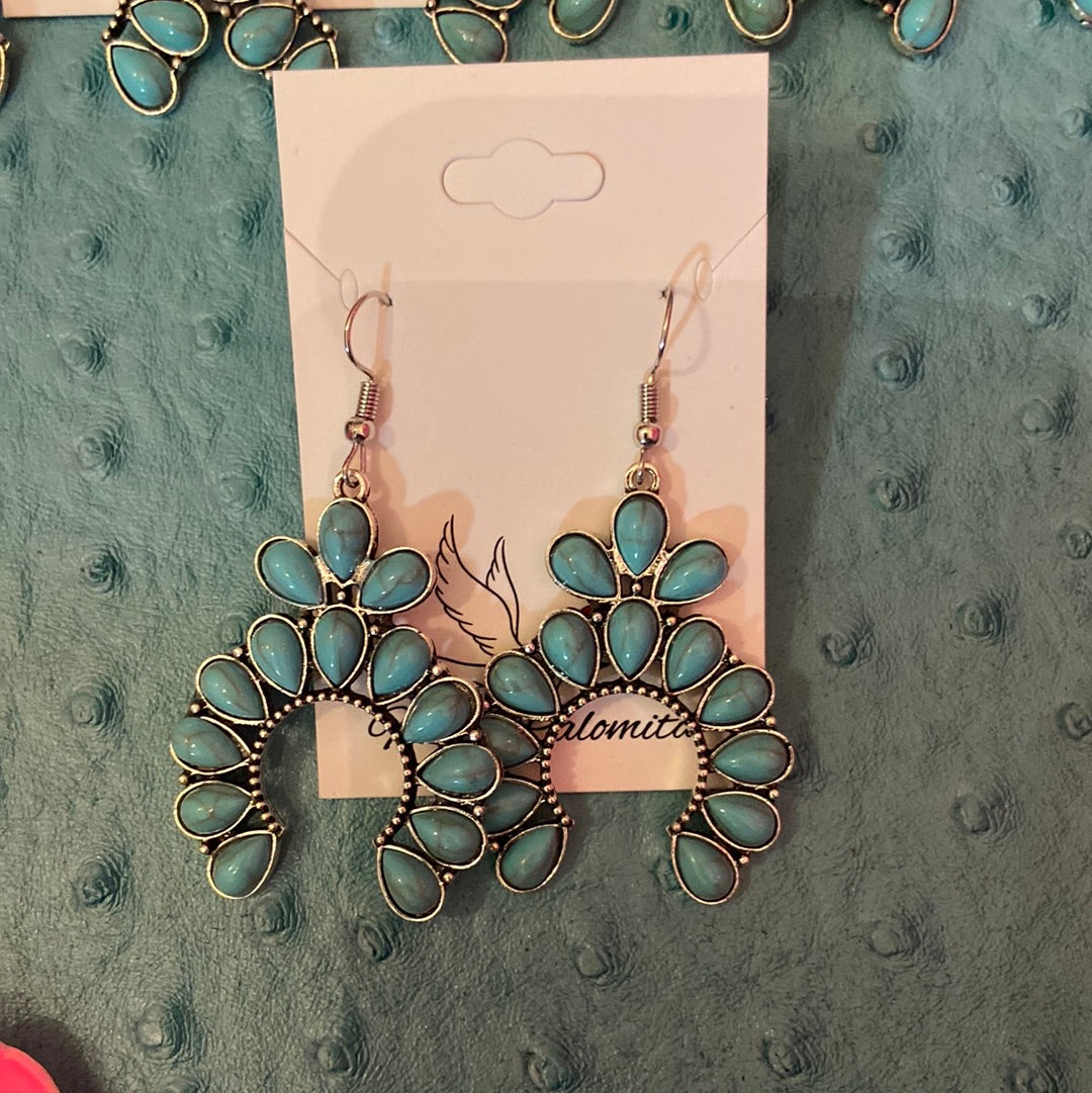 Squash blossom earrings