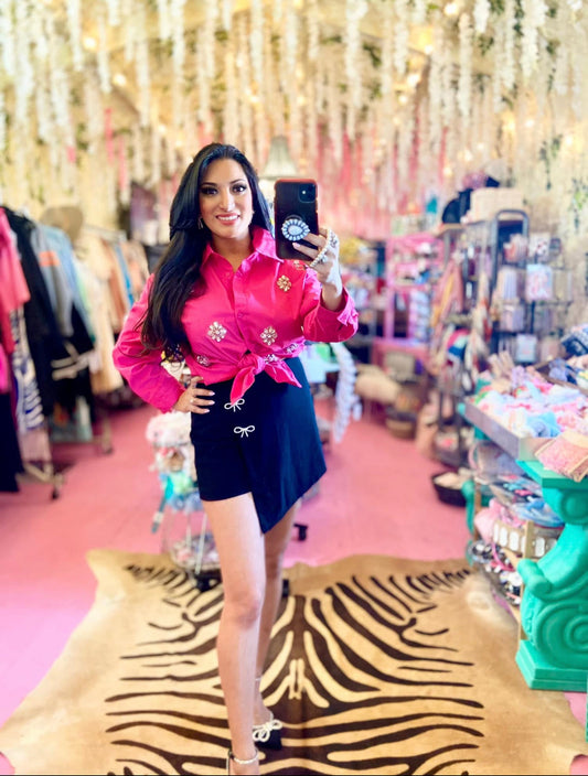 Pink Bling Blouse