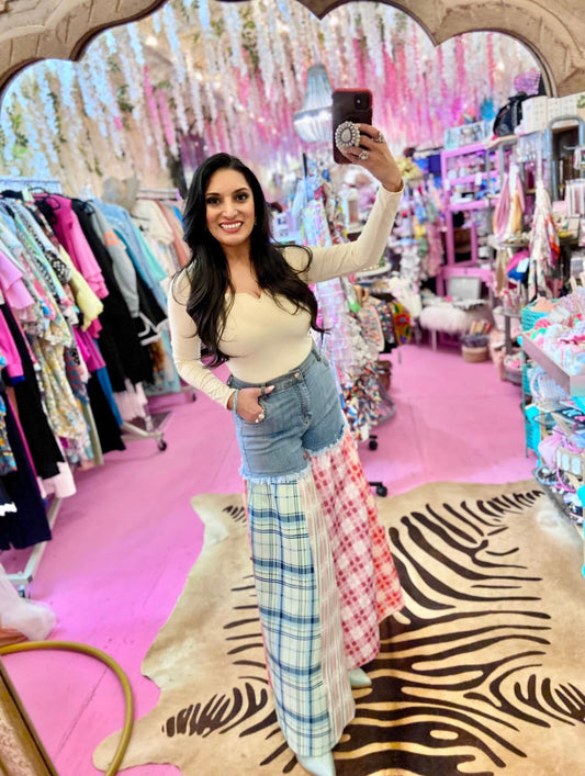 Flair Patchwork Pants