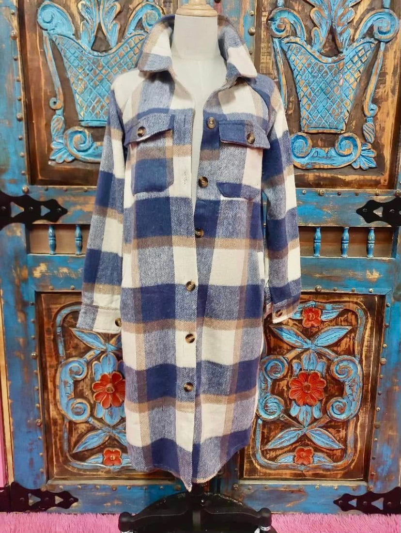 Long Flannel Shacket