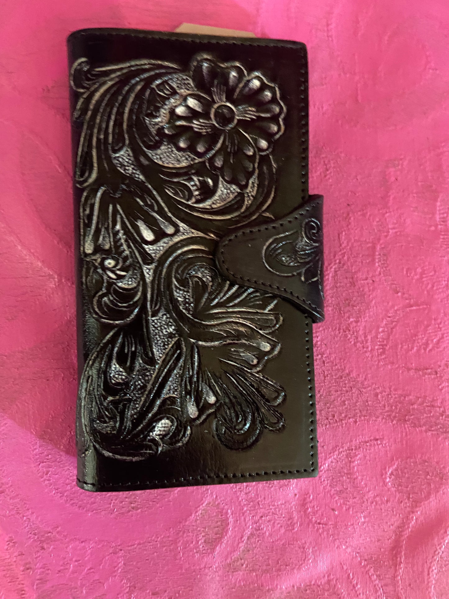 Tooled long wallet