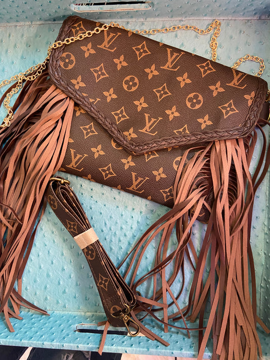 Refurbished LV fringe crossbody