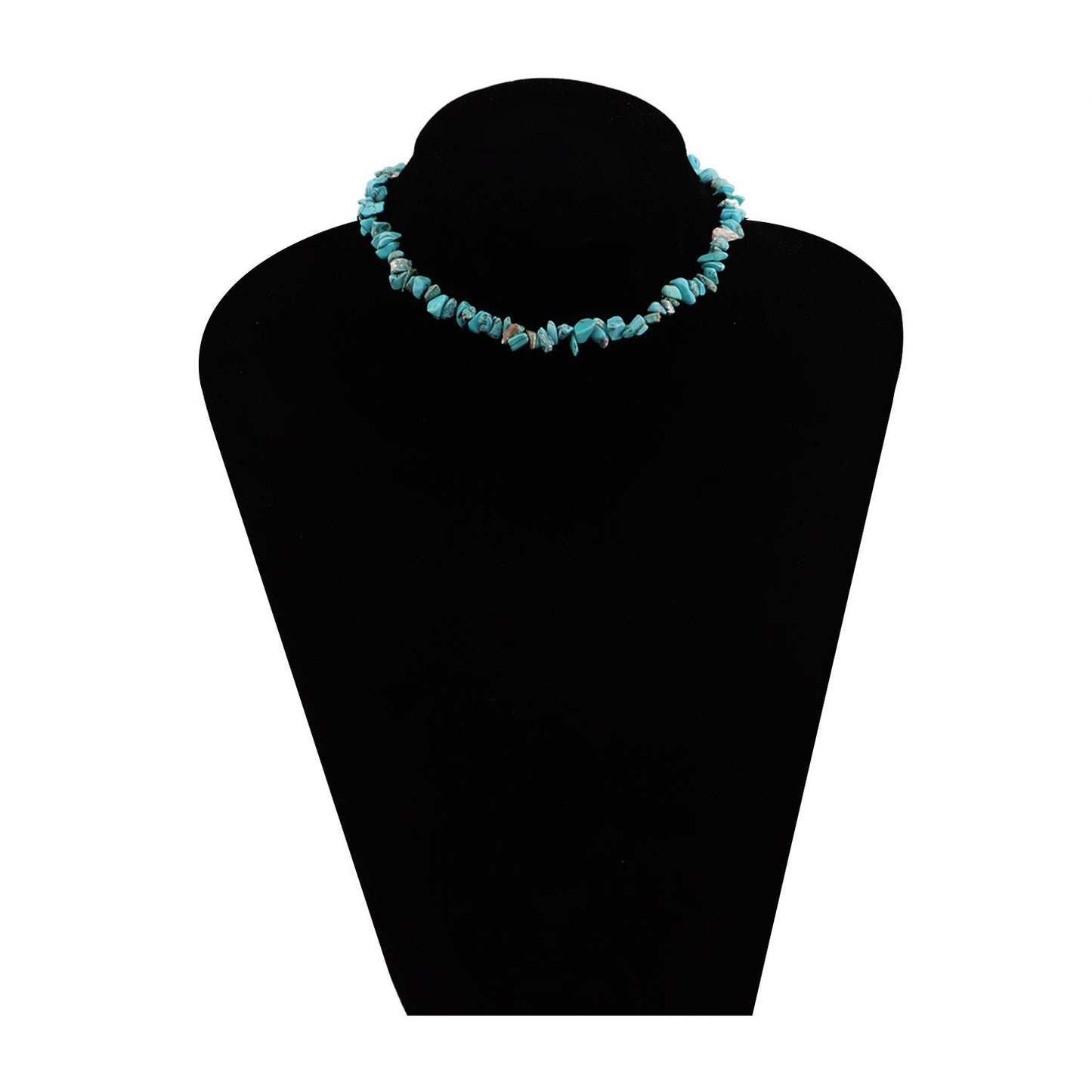 Bohemian Natural Stone Beaded Choker Necklace
