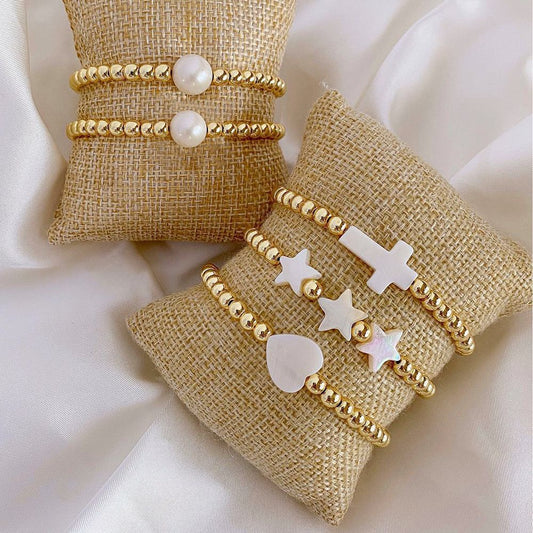 Beaded Bracelet Strand Stretch Women