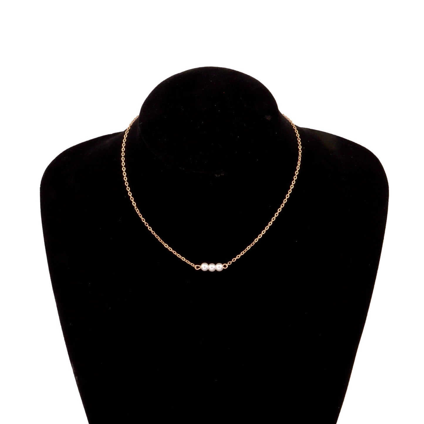 Tiny Pearl Chain Necklace