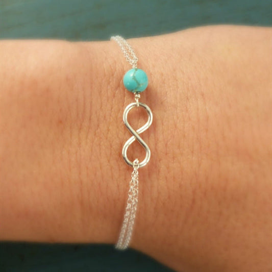 Infinity Double Link Chain Bracelet