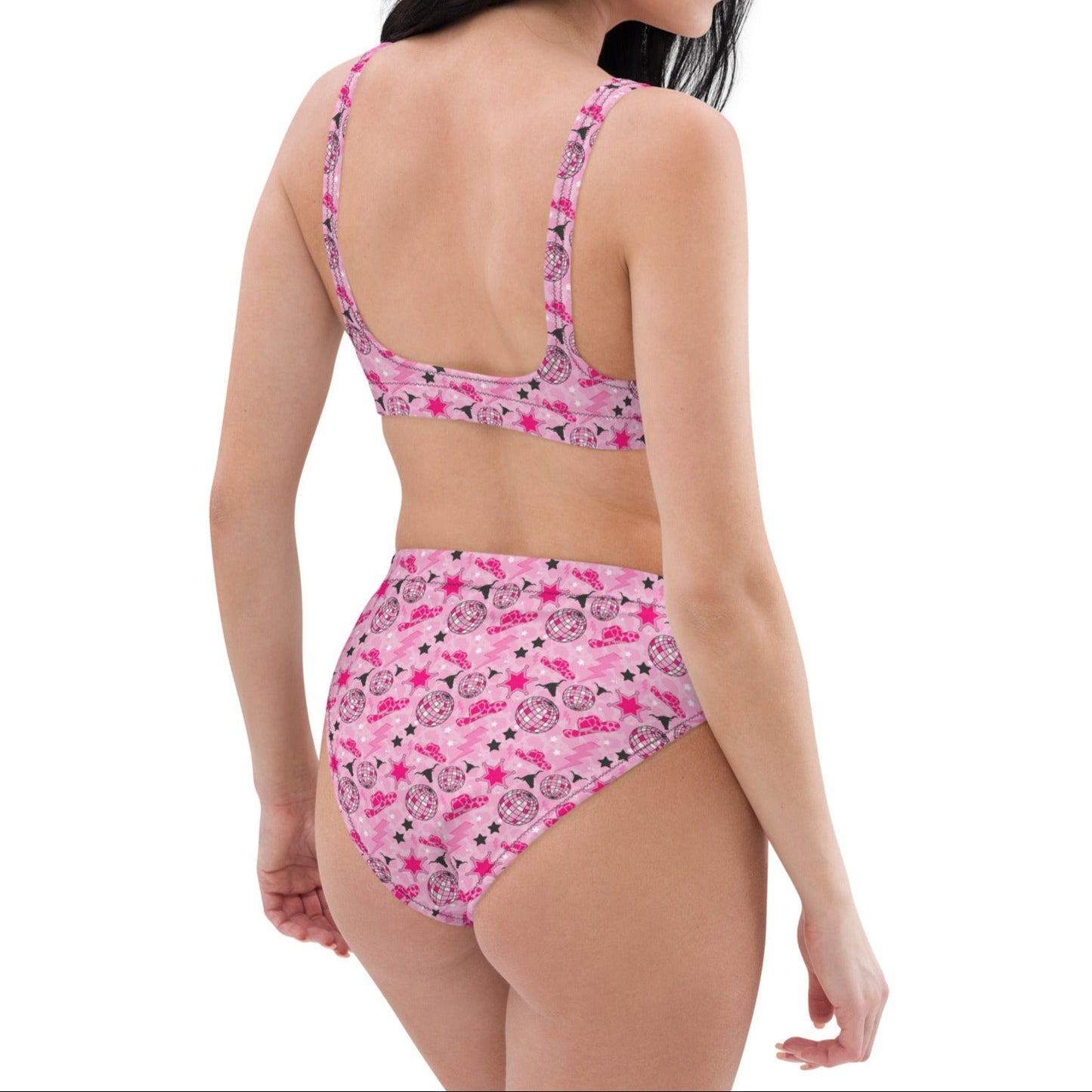 Disco Cowgirl High-Waisted Bikini Set