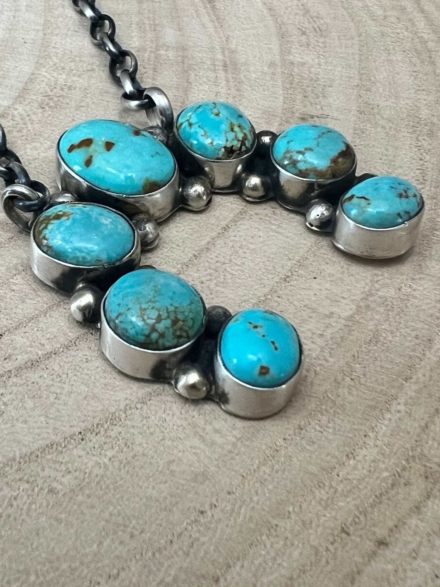 Augustine Largo Navajo Handmade Kingman Naja Necklace - 18 inch