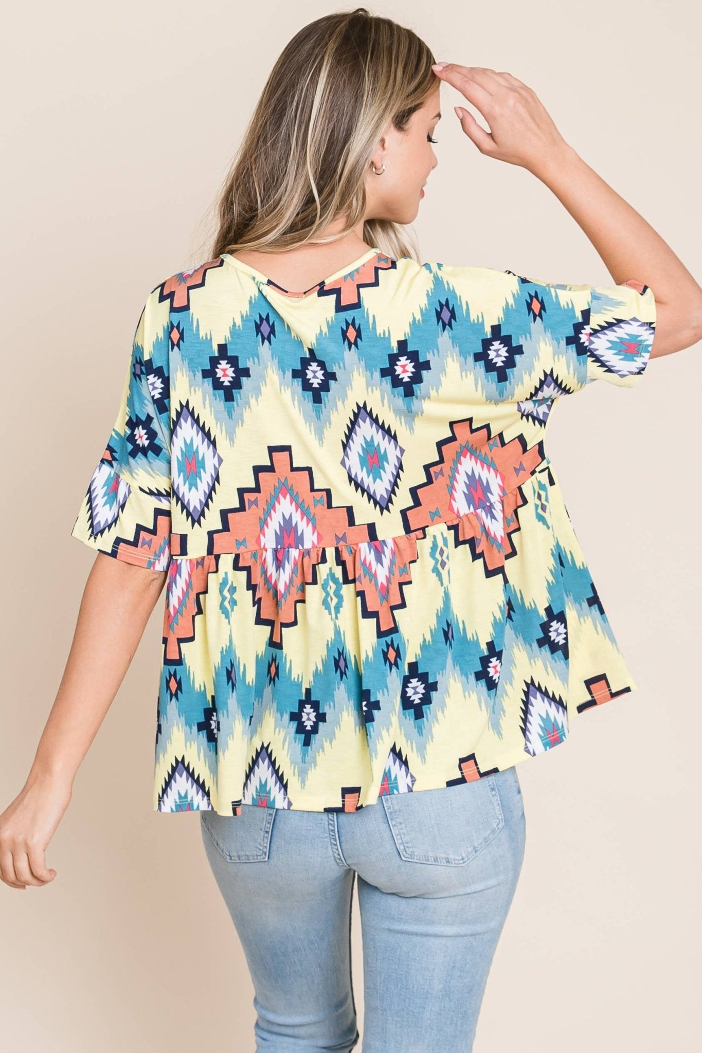 Aztec Print Top - small and medium available