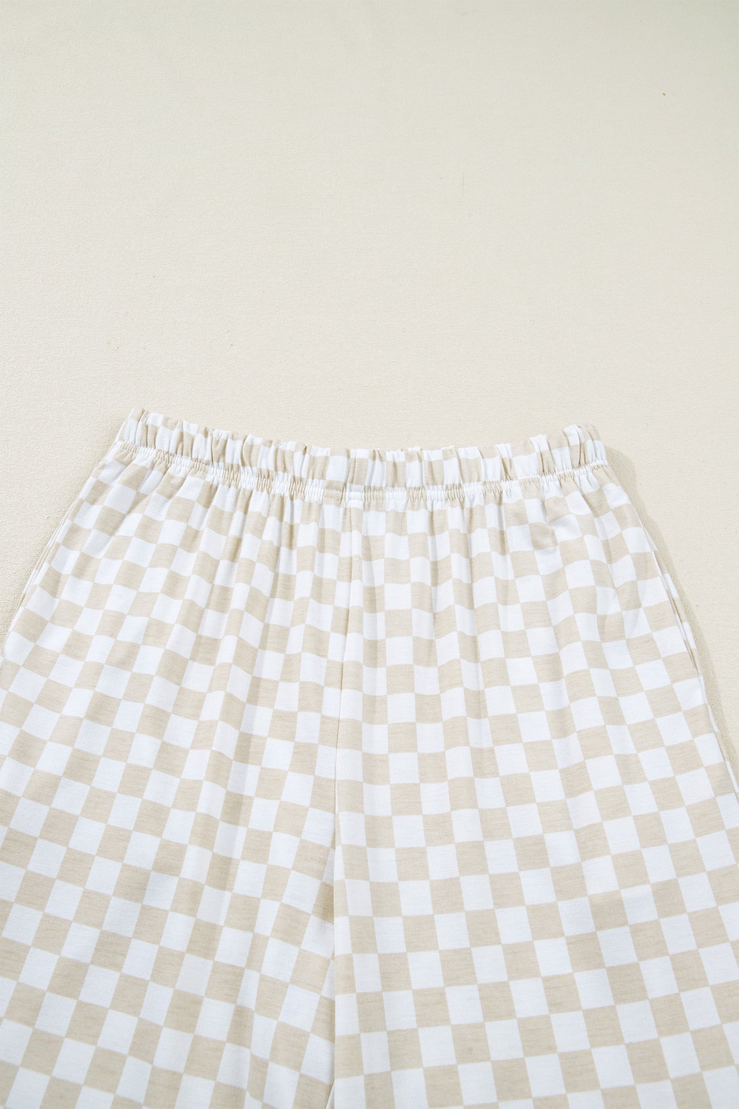 Checker Short Sleeve Tee & Lounge Pant Set