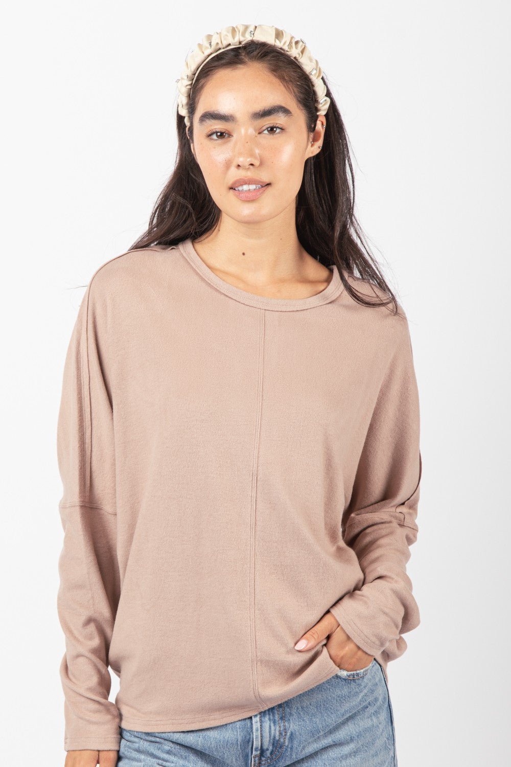 Dolman Sleeve Oversized Top - Wine - Small and Medium available