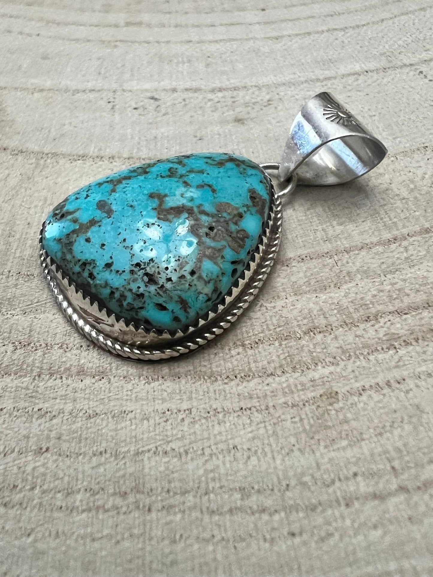 Ernest Hawthorne Turquoise & Sterling Silver Pendant