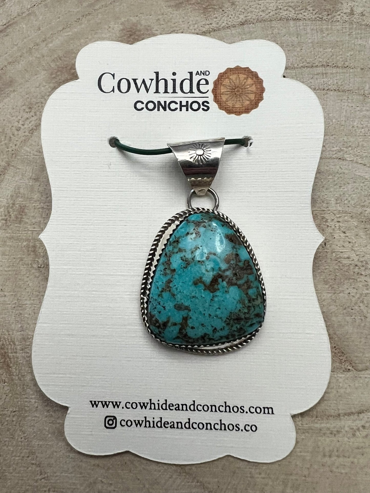 Ernest Hawthorne Turquoise & Sterling Silver Pendant