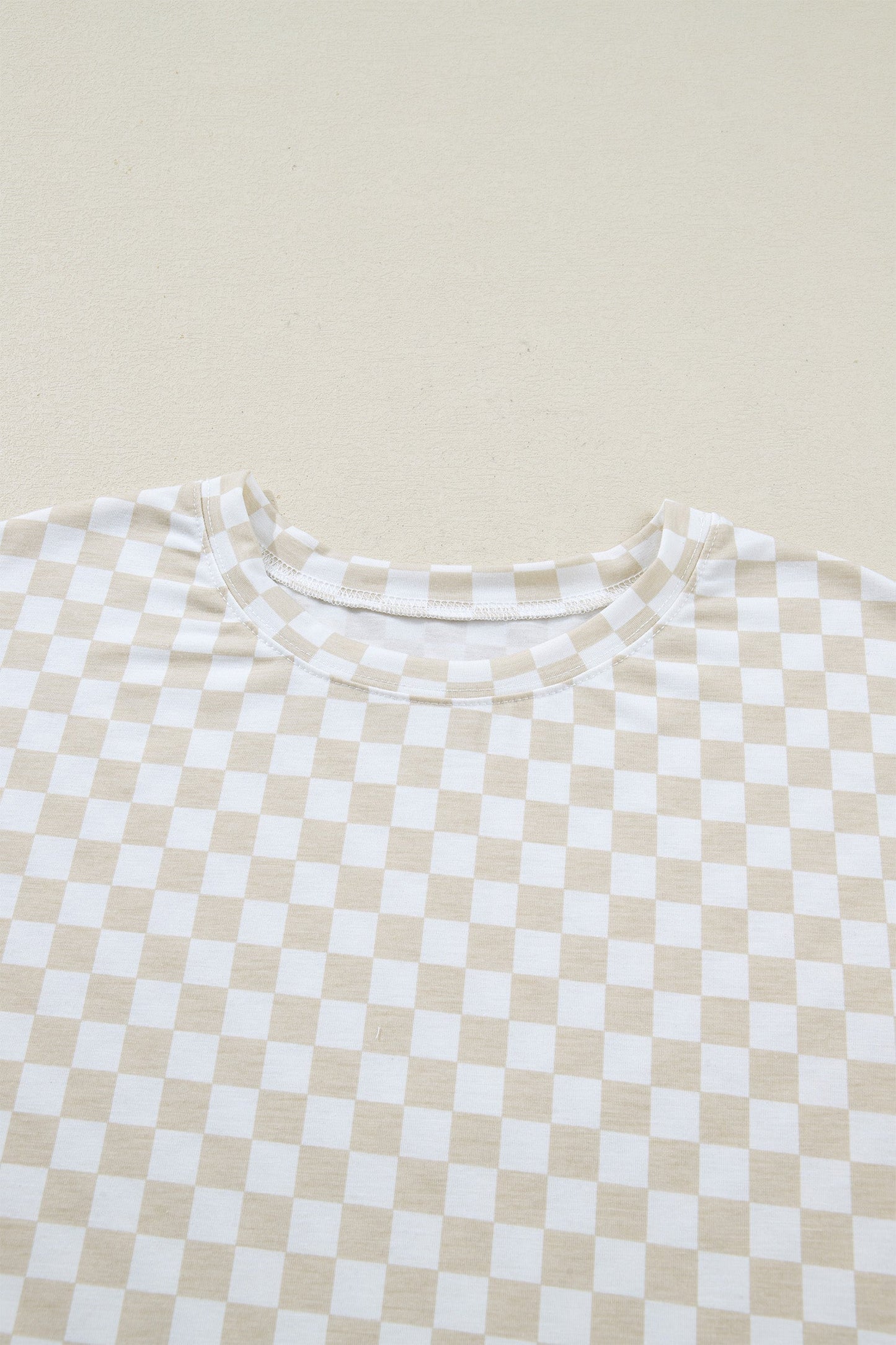 Checker Short Sleeve Tee & Lounge Pant Set