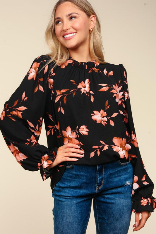 Frilled Neck Blouse - small and medium remaining