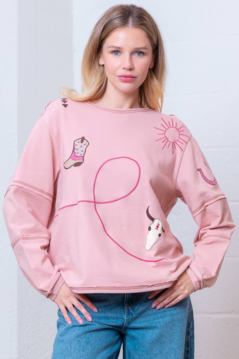 Outlaw Embroidered Top