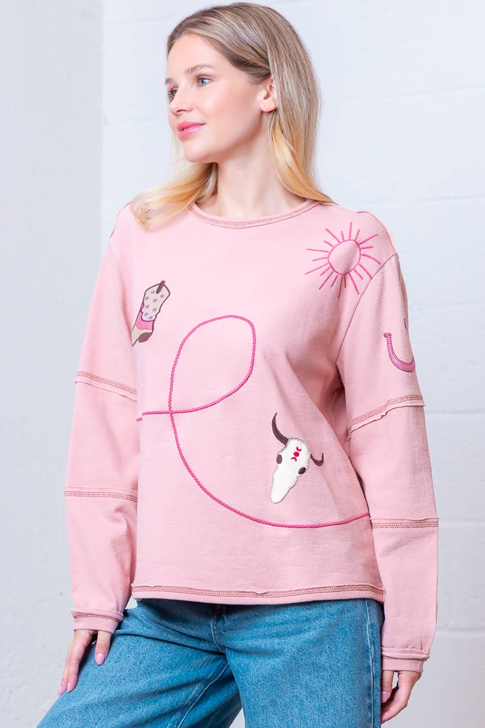 Outlaw Embroidered Top