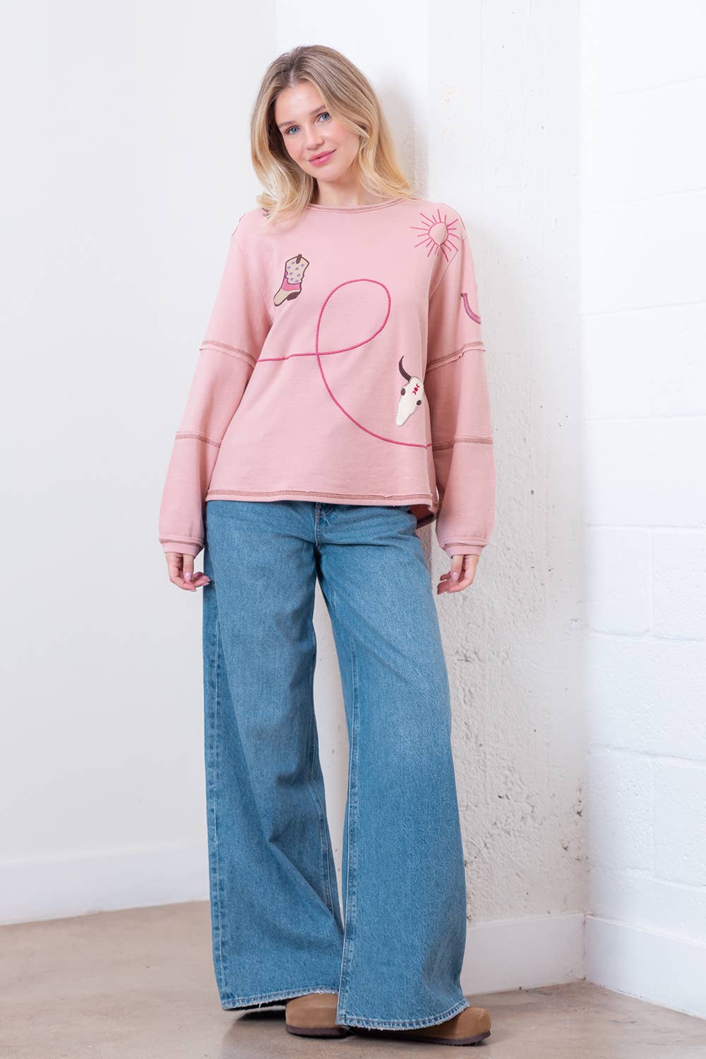 Outlaw Embroidered Top