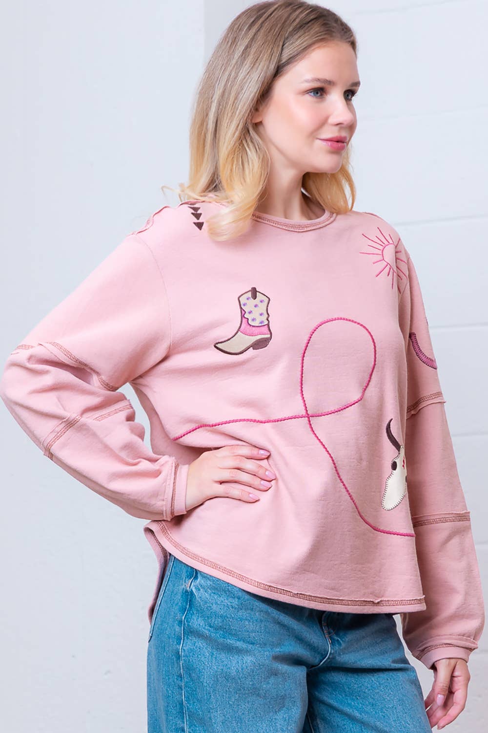 Outlaw Embroidered Top