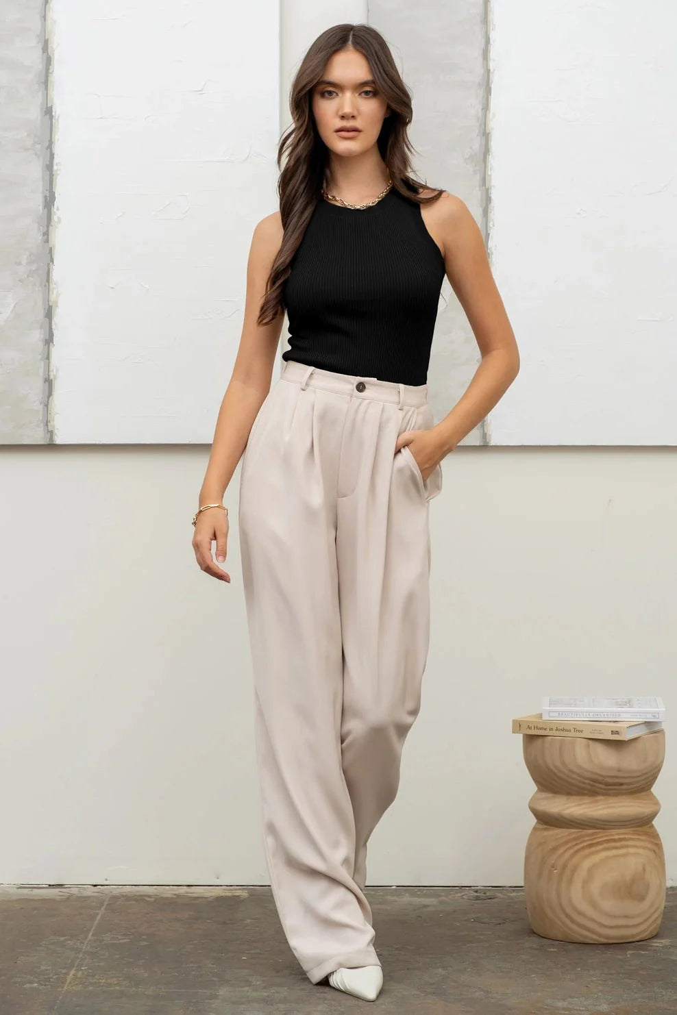 Round Neck Sweater Knit Top - 3 colors available