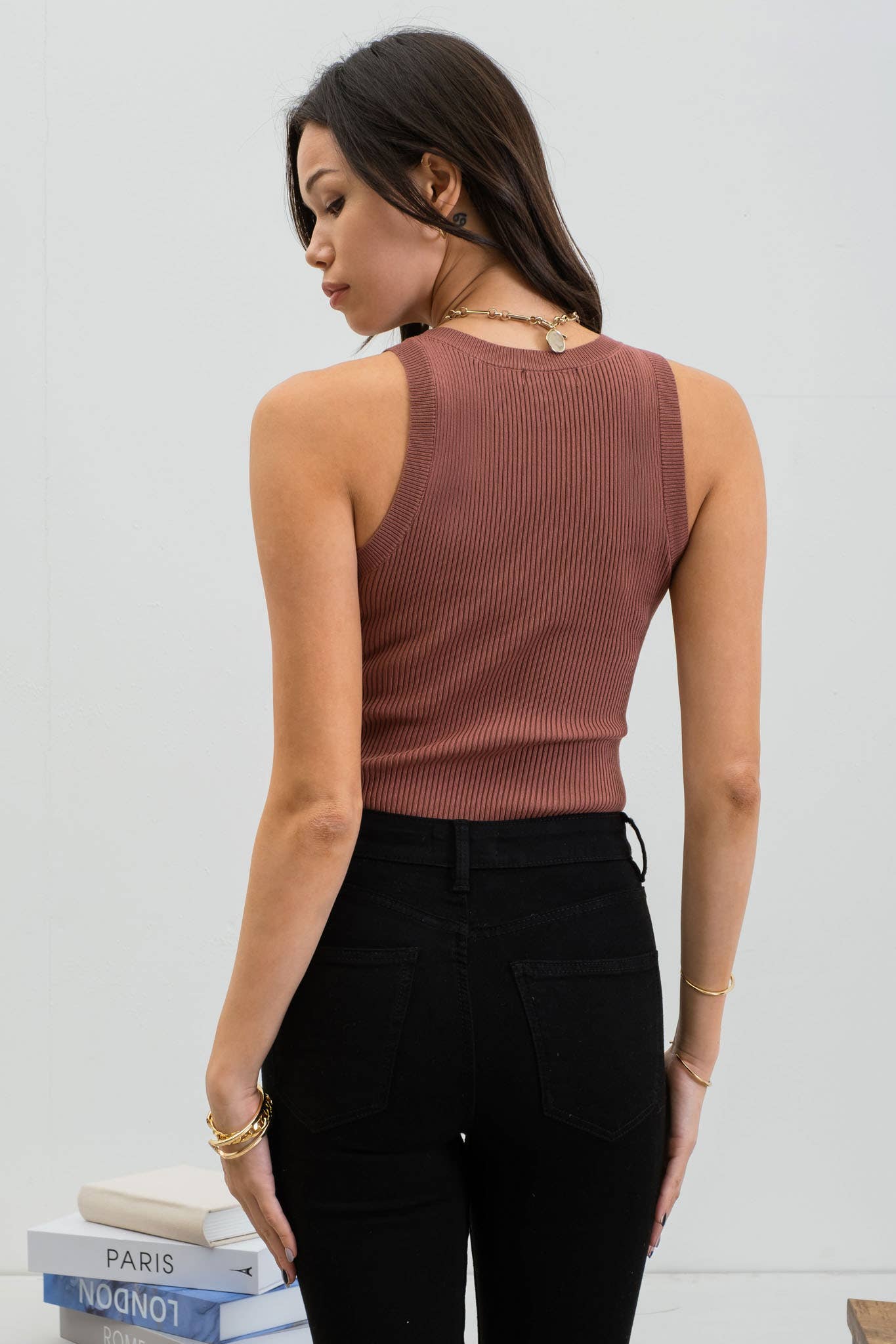 Round Neck Sweater Knit Top - 3 colors available