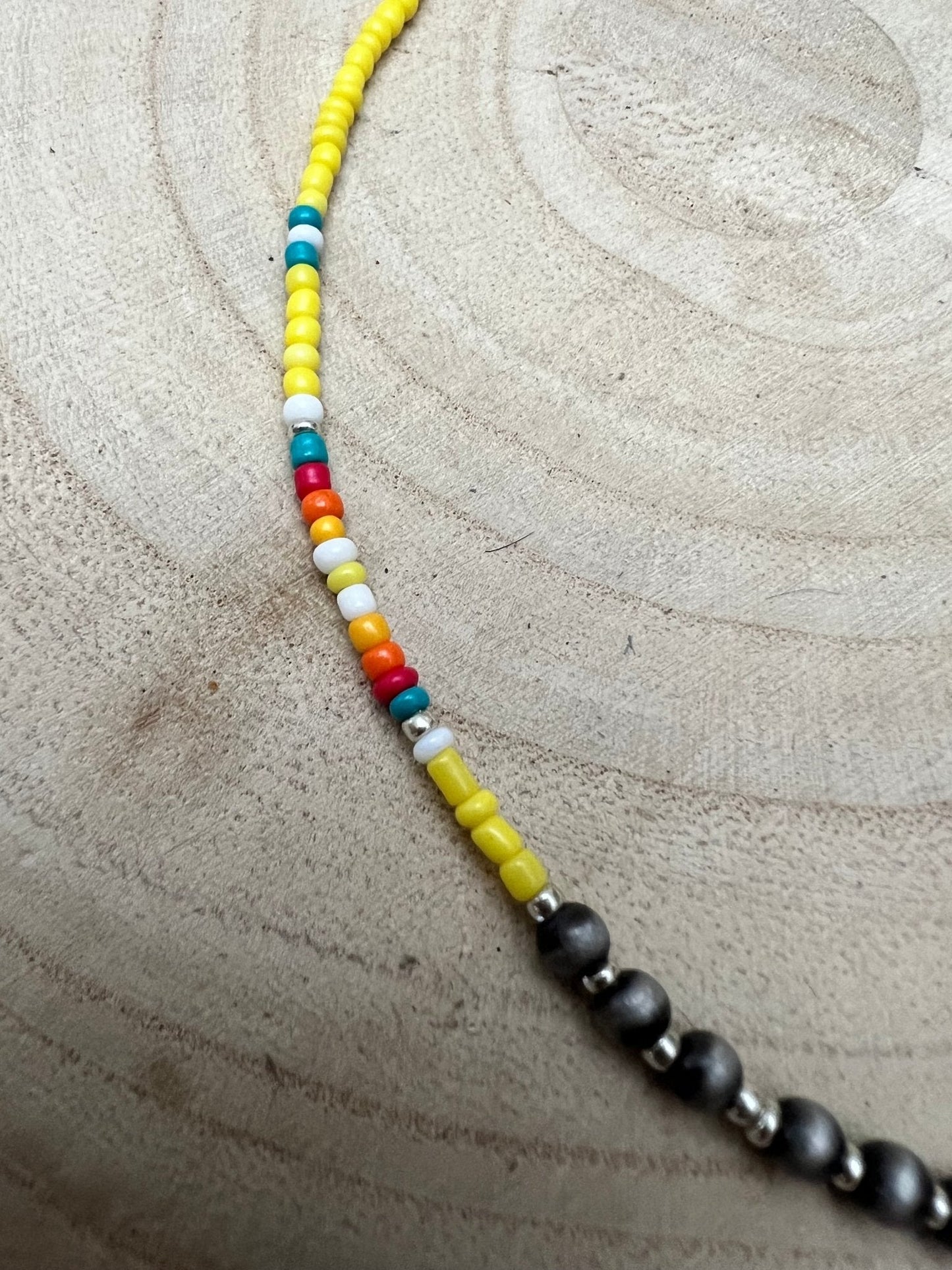 Seed Bead with Faux Navajo Pearl - 13 inch Choker - Deal of the Day!