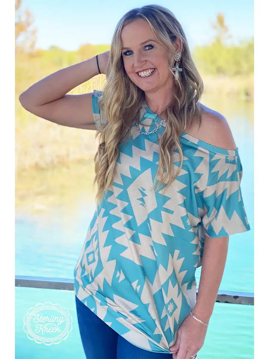 Turquoise Knit Top - XS and Small remaining
